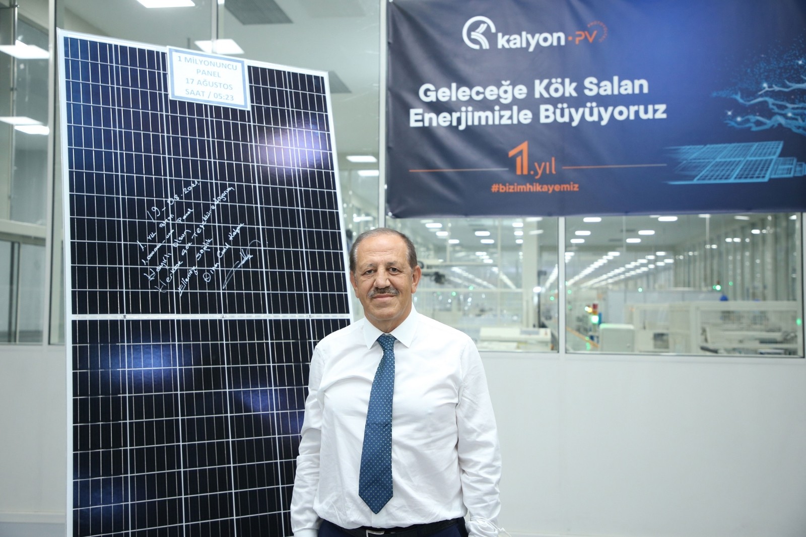 Kalyon Güneş Teknolojileri Fabrikası 1 yılda 1 milyon panel üretti