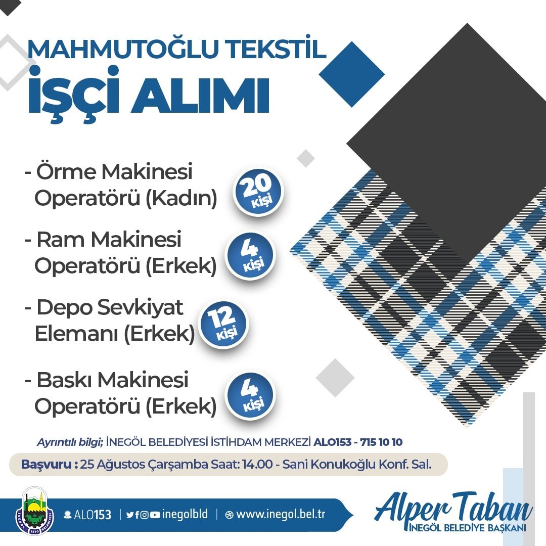 İnegöl’de istihdama katkı