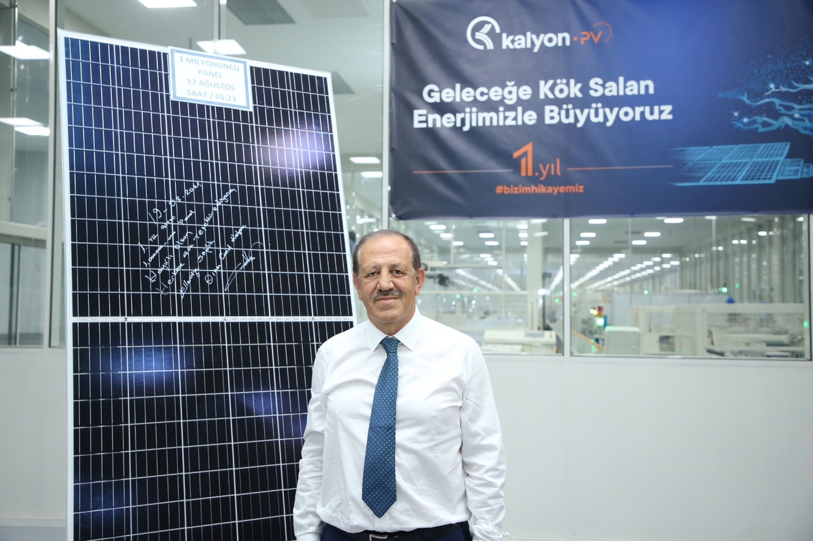 Bir yılda 1 milyon güneş paneli üretildi