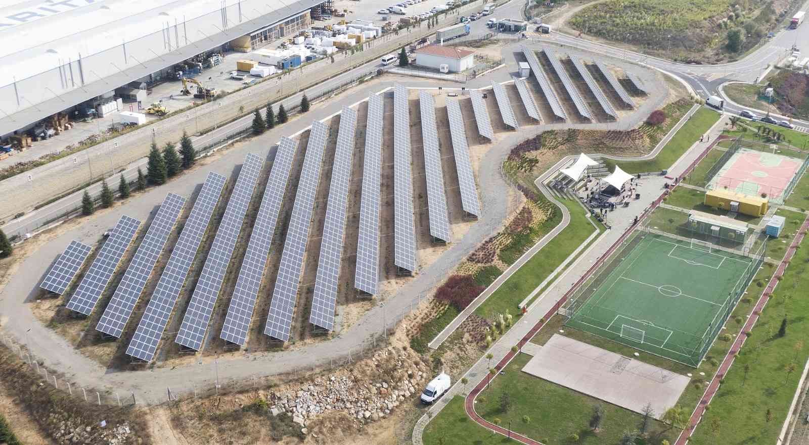 Üretim üssüne güneş enerjisi tesisi kuruldu, yılda 1616 ağaç kurtarılacak