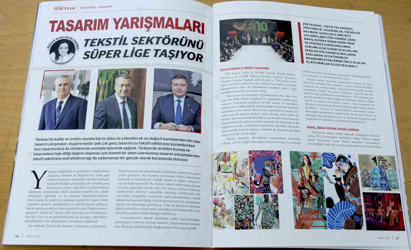 Türkiye’de İş Dünyası dergisinden Bahar Korçan’a özel sayfa