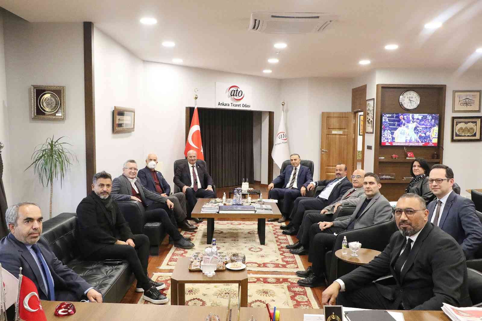 SGK Başkanı Ceylan’dan ATO Başkanı Baran’a ziyaret