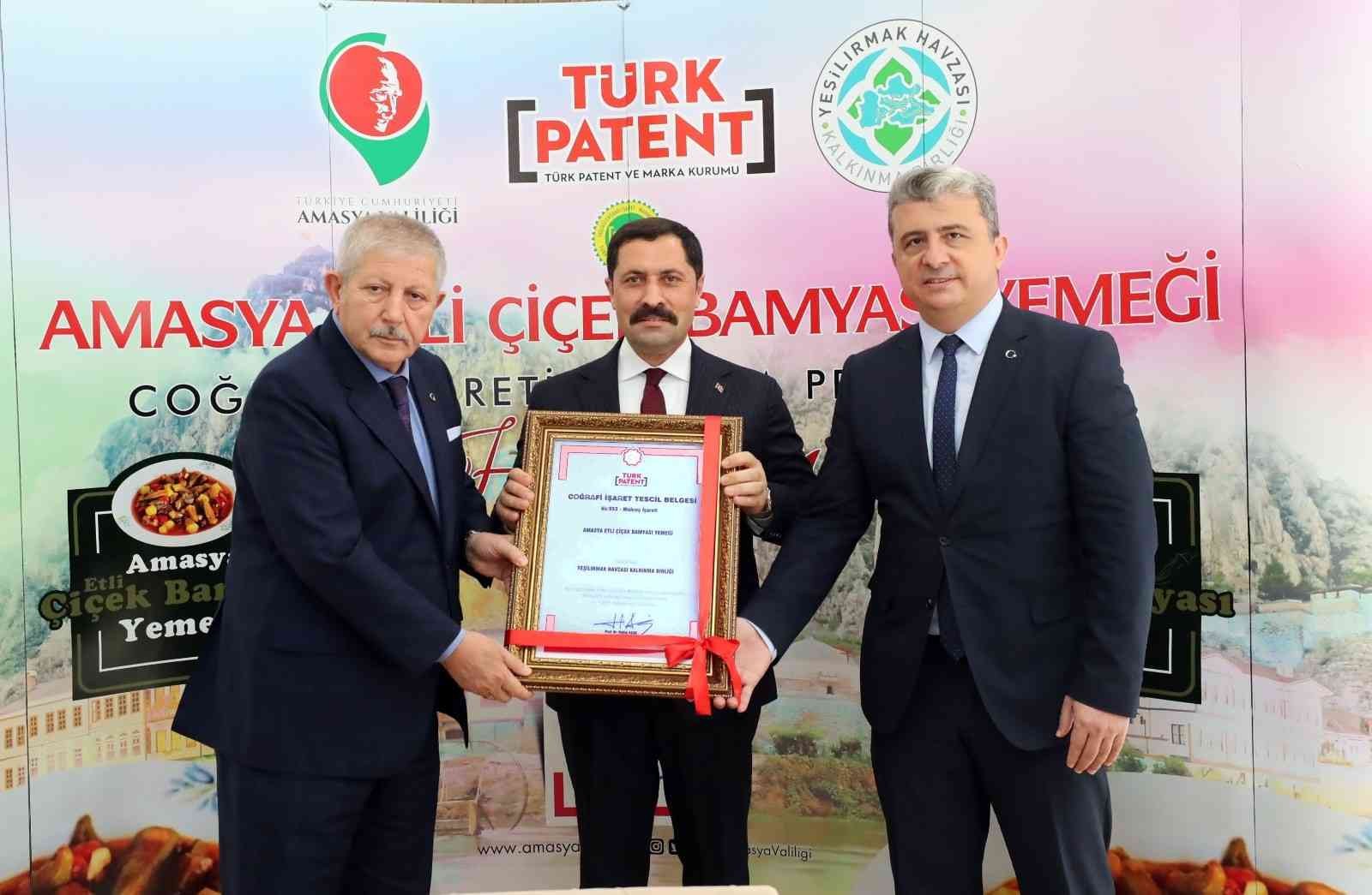 Amasya’nın ‘etli çiçek bamyası yemeği’ coğrafi işaret aldı