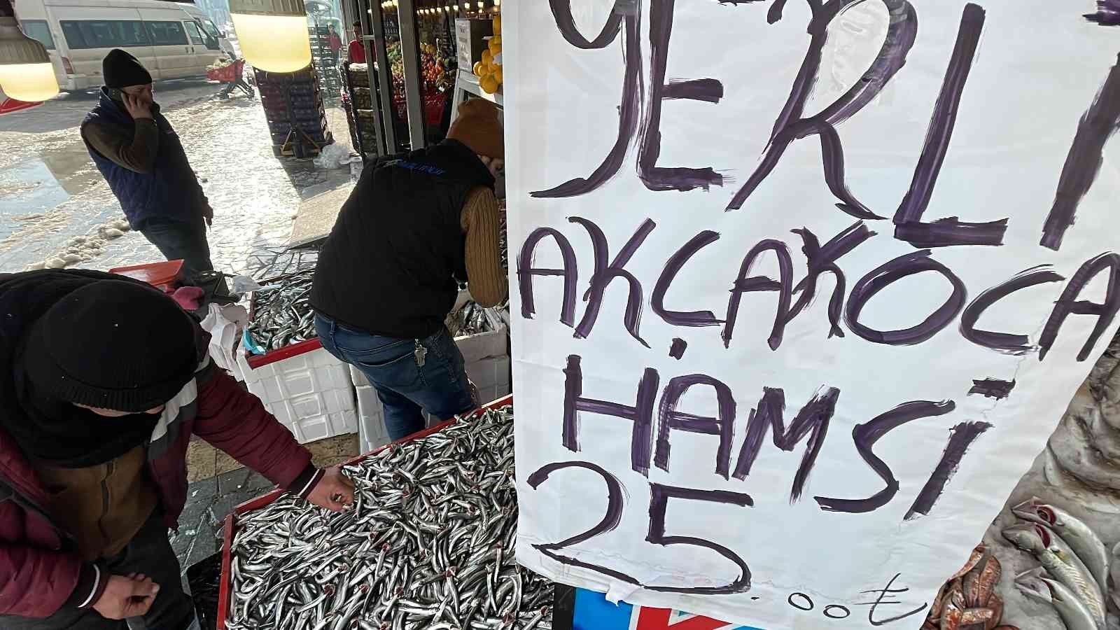 Kar yağdı, hamsi Karadeniz’e geri döndü