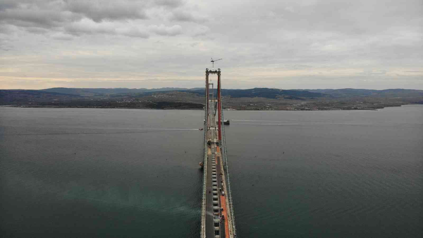 1915 Çanakkale Köprüsü’nde asfaltlama çalışmaları tamamlandı