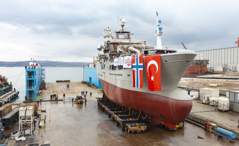 Julie Pauline gemisini denize indirdi