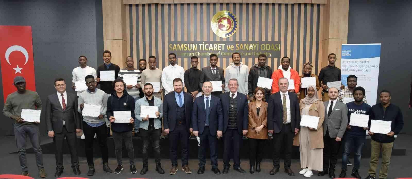 Yabancı uyruklu öğrencilere “Dış Ticaret Eğitimi” sertifikası