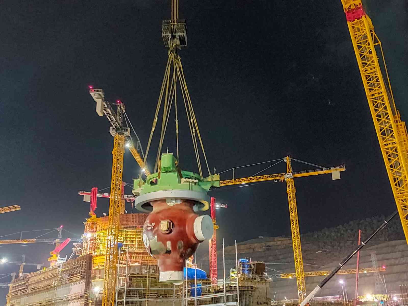 Akkuyu NGS’nin birinci güç ünitesinde ana ekipmanın montajı yapıldı