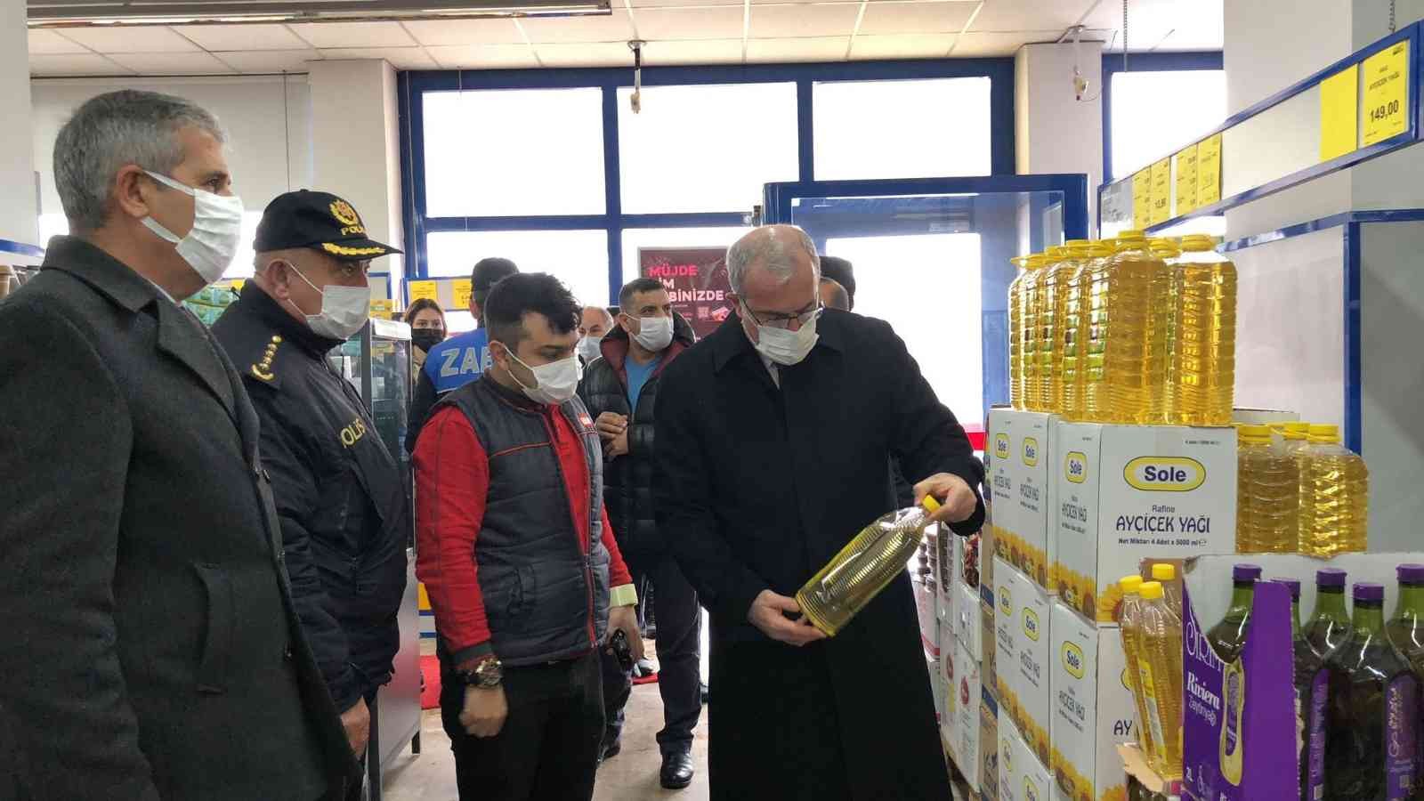 Vali Toraman’dan fahiş fiyat ve stok denetimi