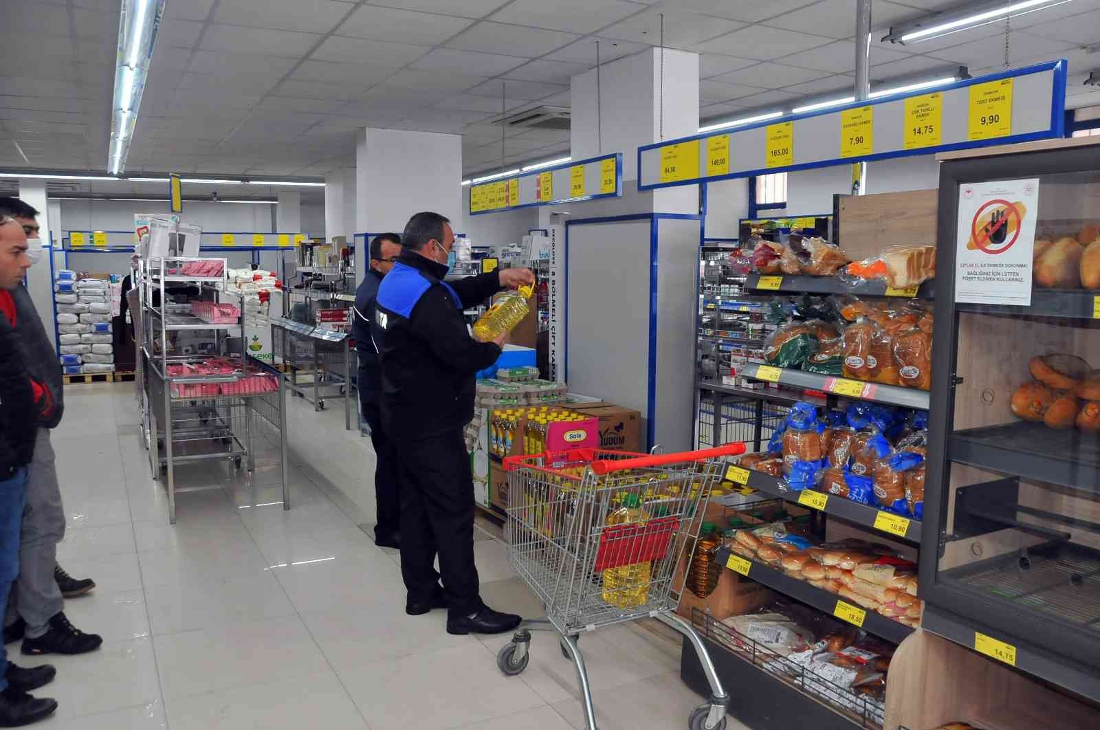 Konya’da marketlere ayçiçekyağı denetimi