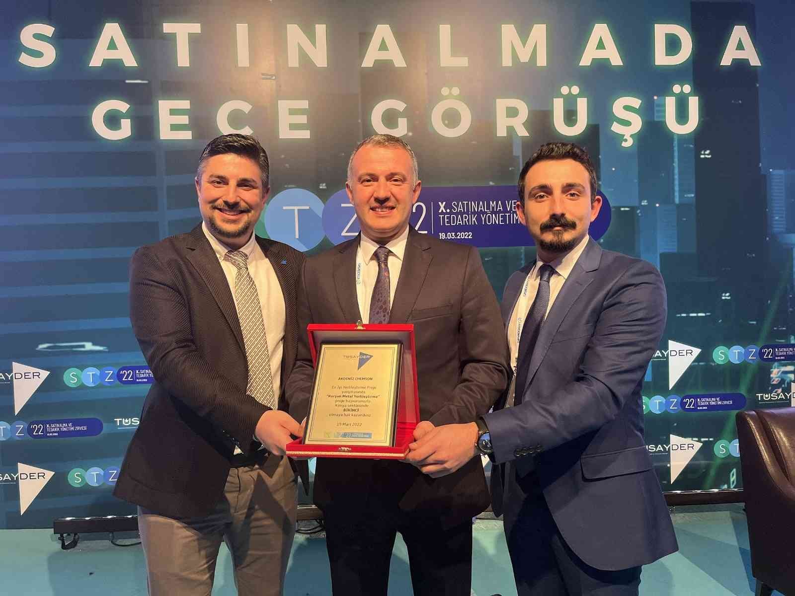 Akdeniz Chemson’a ‘Yerlileştirme’ ödülü