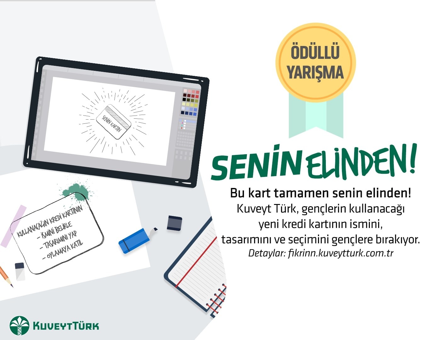 Yeni kredi kartının adını ve tasarımını gençler belirleyecek