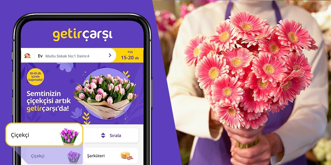 GetirÇarşı’ya çiçekçi kategorisi eklendi
