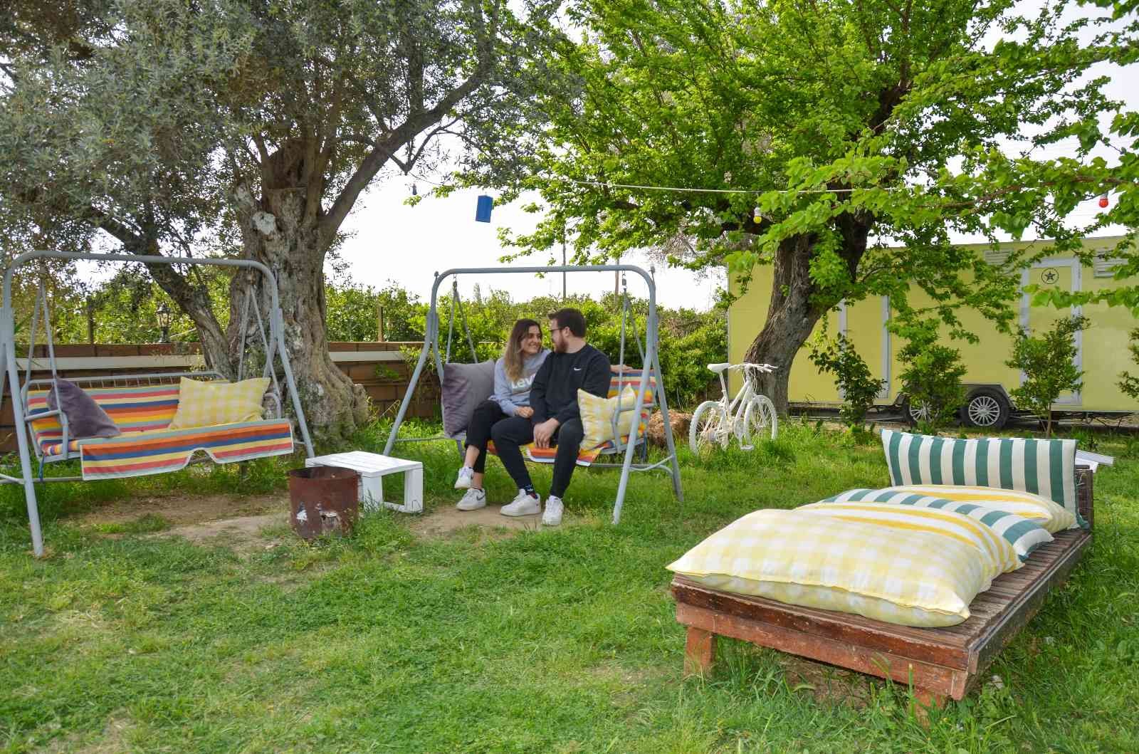 İzmir’deki kamp alanlarında bayram yoğunluğu