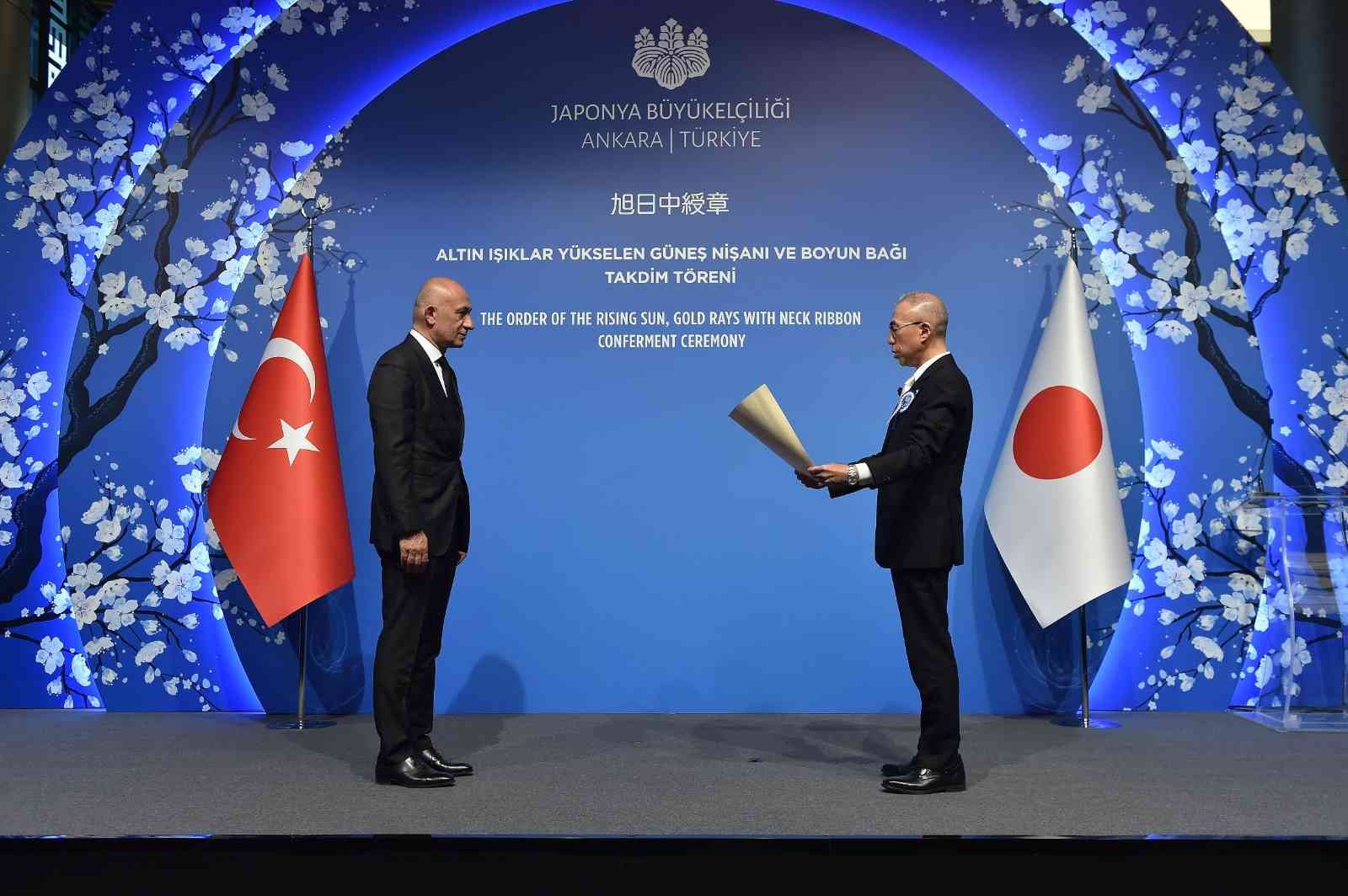 Erman Ilıcak’a Japonya’nın en yüksek devlet nişanı takdim edildi